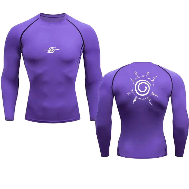 thumbnail image 1 of Camisetas de compresión para hombre, camisetas deportivas de secado rápido de Anime, camisetas deportivas para gimnasio, camisetas interiores deportivas de fitness, camisetas elásticas, camisetas de v, 1 of 5