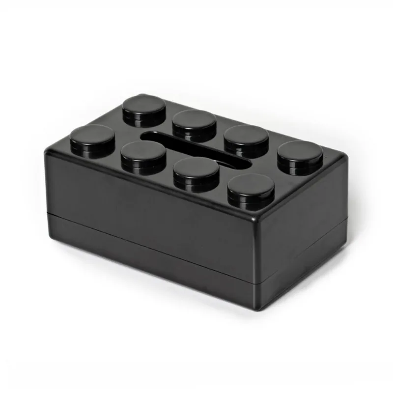 Building Blocks Tissue Box Creative Punch-free Wall-mounted Tissue Box Spring Paper Towel Holder Bathroom Waterproof Tissue Box 5