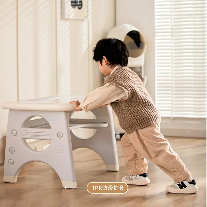 Multi-functional Children's Play Table Adjustable Early Education Desk Durable Reading and Writing Table for Kindergartens