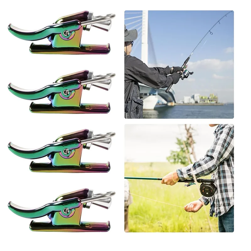 4 Pcs Cast Cannon Surf Fishing Trigger,Aid Sea Fishing Casting Trigger,Cast Ease Pro For Sea Shore Beach