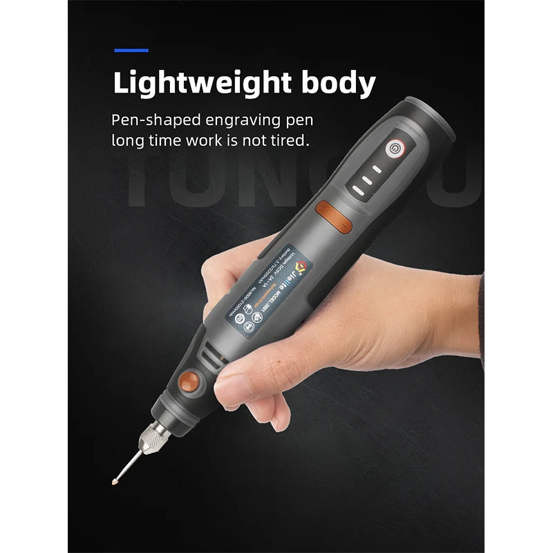 21000rpm USB Cordless Rotary Tool Dremel Mini Drill Engraving Pen Electric USB Mini Wireless Drill with Accessories DIY Set 3