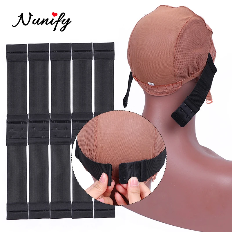 Nunify Black Removable Melt Band For Lace Frontal Anti Slip Elastic Band  For Making Wig Cap Highest Qualtiy Adjustable Headband