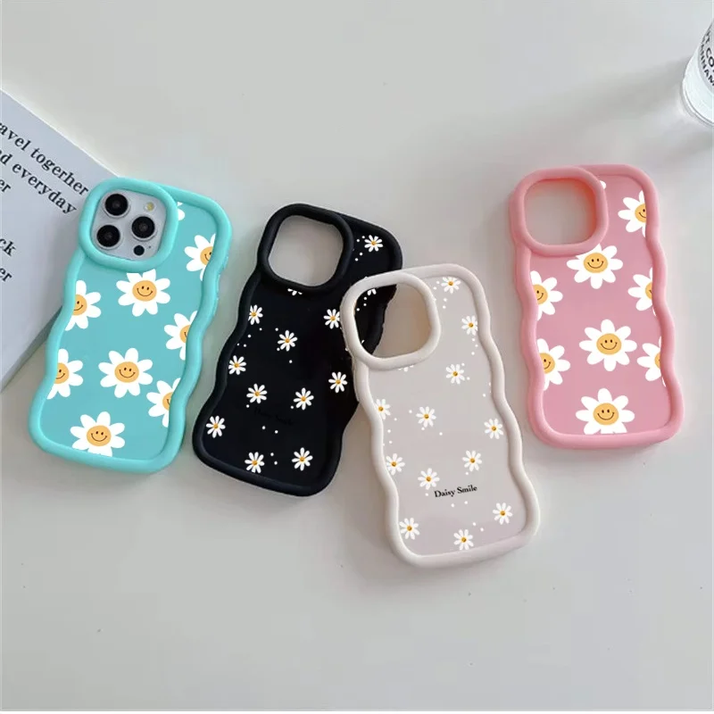 Daisy Flowers Candy Color Soft Phone Case Cover
