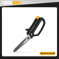Genuine TOUGHBUILT TB-H4-70-10-LR 5-in Micro-serrated Open Handle Spring Assisted Scissors Hand Tools 1