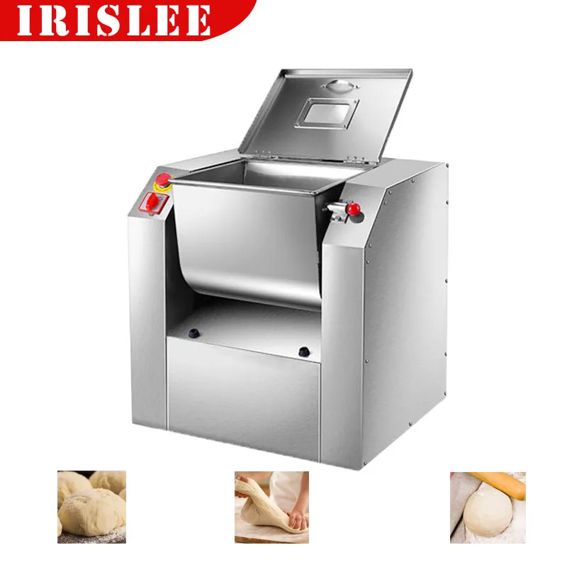 

25Kg Flour Mixers Electric Home Dough Mixer Mixing Kneading Machine Stainless Steel Bread Pasta Stirring Maker