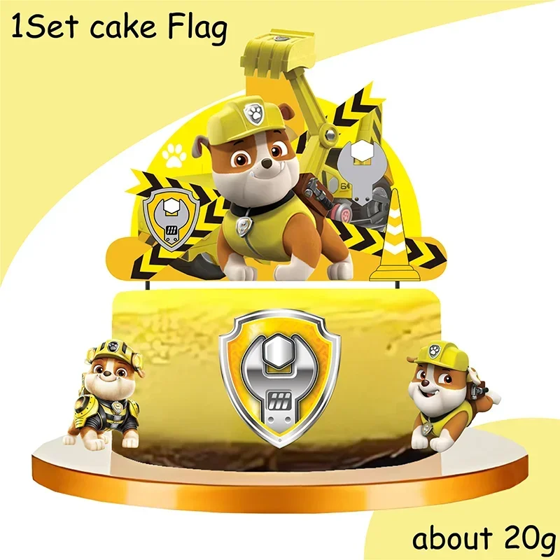 Paw Patrol Birthday Party Supplies - Rubble Tableware Set