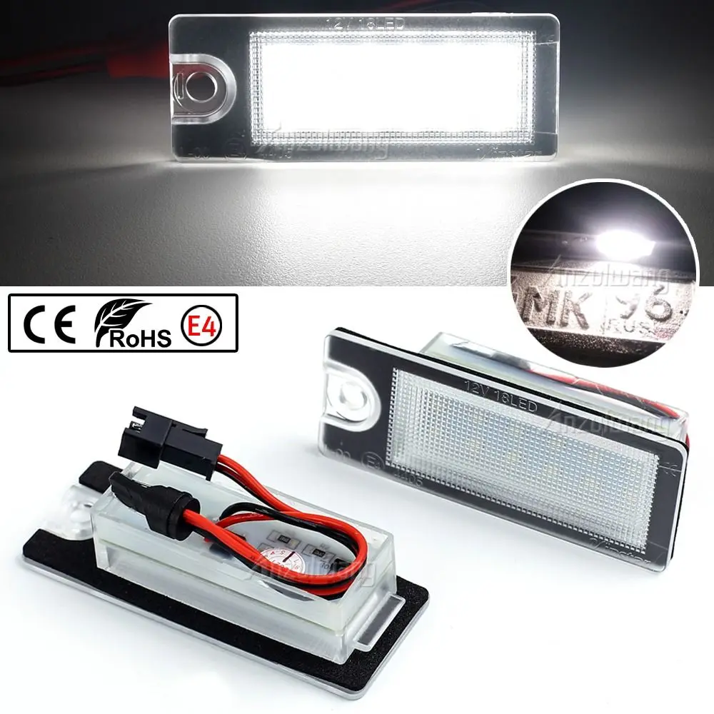 Universal Car License Light 12V Waterproof License Plate Light Durable Brighter for Volvo/S80/99-06/S60/V70/XC70/XC90 license plate light