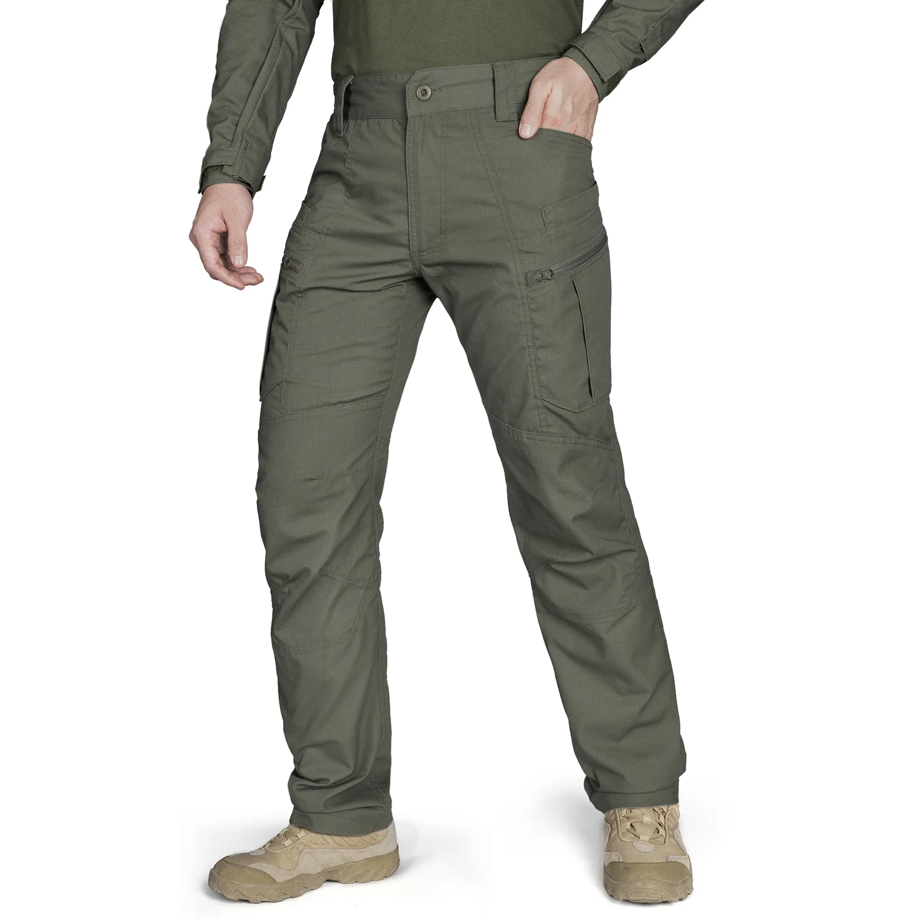 Pantalon cargo stretch léger homme - Flexibilité parfaite pour pêche active et déplacements
