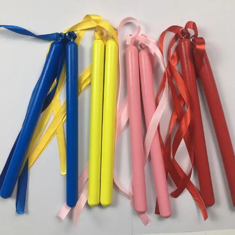 1 Pair Children Beech Rhythm Stick Orff Percussion Instrument Kindergarten Performance Rhythm Stick Music Teaching Aids