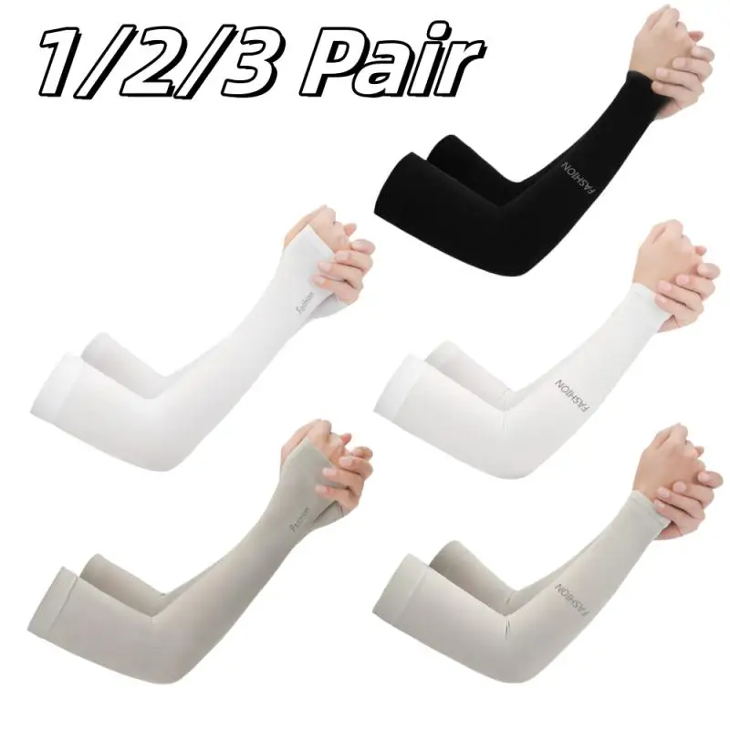 1/2/3 Pair Sports Arm Compression Sleeve Basketball Cycling Arm Warmer Summer Running UV Protection Volleyball Sunscreen Band sun protection arm sleeves,arm sleeves,cooling arm sleeves