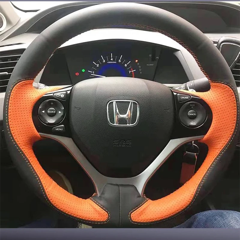 

Износостойкий чехол из натуральной кожи для руля Honda Civic 9 2012-2015 Jed 2013-2018