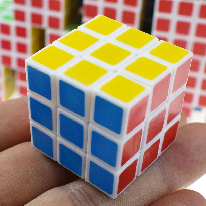 6개입 미니 스피드 큐브 3x3 사이즈 3CM 학교 보상 교실 상품 학생 생일 파티 선물 선물용품