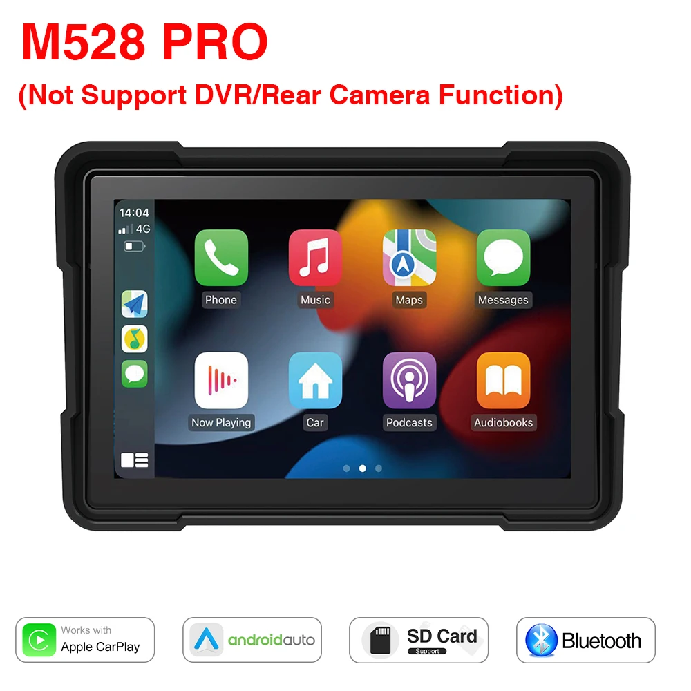 thumbnail image 1 of Navegación GPS portátil universal para motocicleta de 5 pulgadas con Apple Carplay y Android Auto, IPX7, resistente al agua, 1 of 5