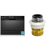 Compact Mini Portable Dishwasher 6 Place Settings Energy Star with 8 Washing Programs Heavy Stain Removal Speed Cleaning Easy 1