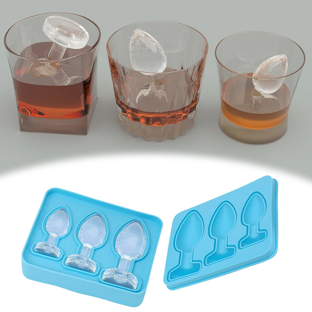 Silicone Prank Ice Cube Mold Tray Reusable Fun Shape Ice Cube Molds Novelty Ice Cube Trays for DIY Cake Chocolate Candy