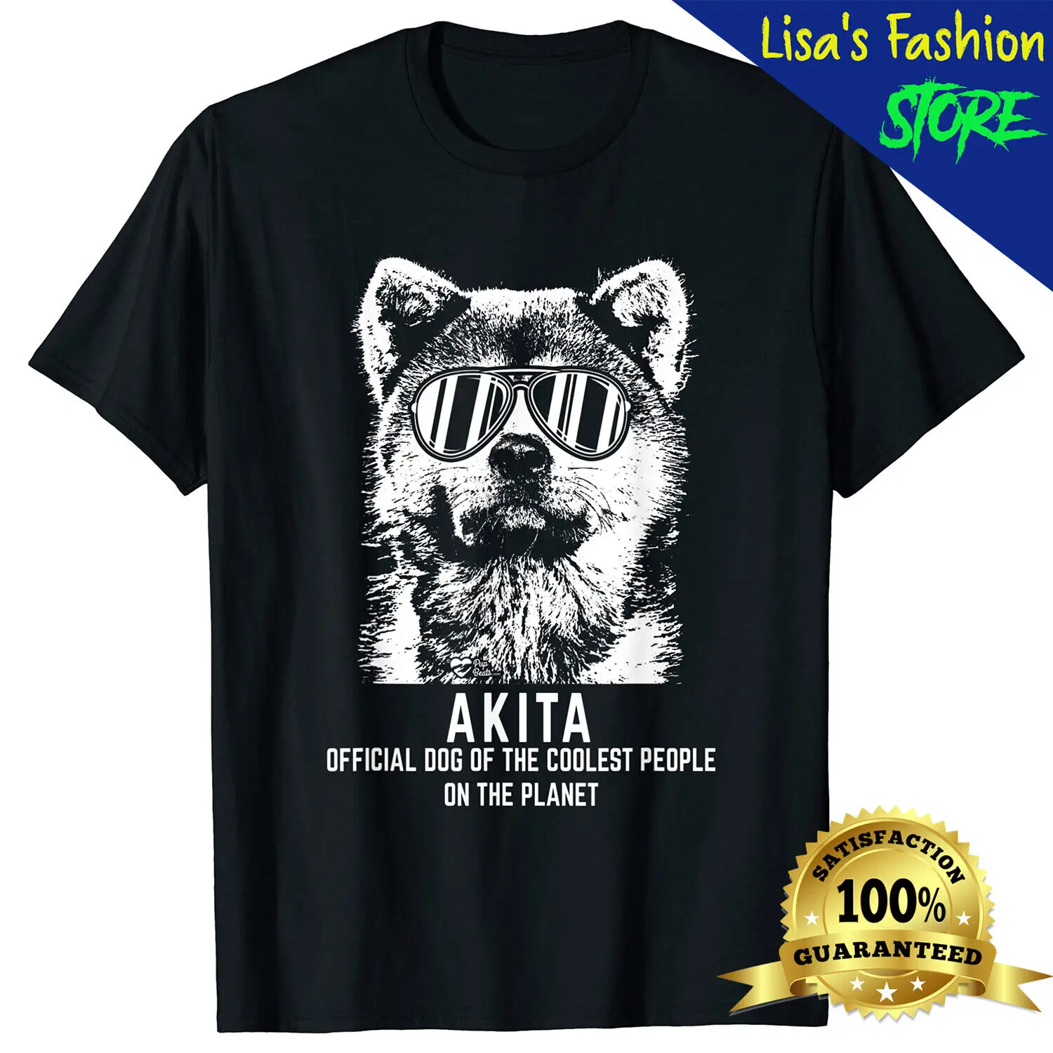 Akita Dog Of The Cool Pup Lovers Uomo Donna T-Shirt Unisex