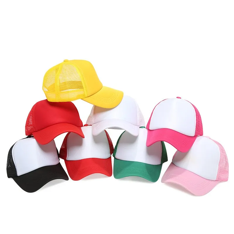Adjustable Mesh Baseball Cap For Boys And Girls Summer Sun Visors Cap Casual Snapback Hat Breathable Peaked Caps Kids Sun Hat