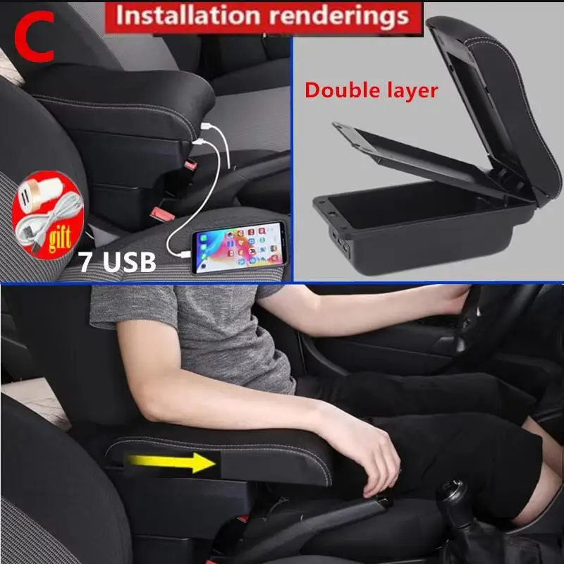 YJYWZH Compatible With MINI COOPER COUPE Armrests Car