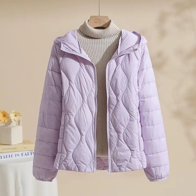 SEDUTMO Winter Slim Ultra Light Thin Duck Down Coat Women Casual Jackets Autumn Fashion Pocket Basic Parkas ED2099
