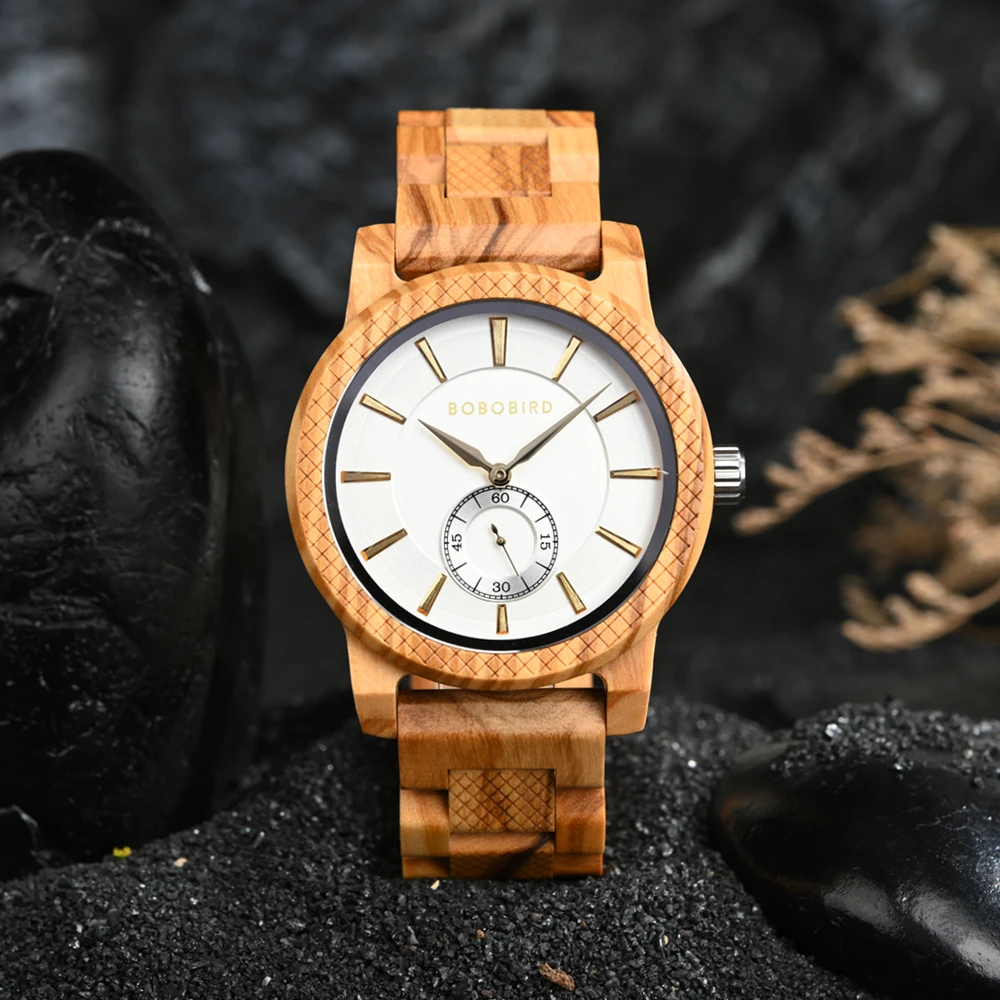 Men's Watch BOBO BIRD Wooden Simplicity Color Contrast Unique Wristwatch Welcome Customized & Dropshipping