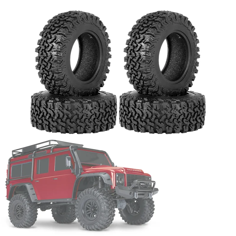 90mm 1.9  Ÿ̾  Ÿ̾, 1/10 RC ũѷ ڵ TRX4 D90  SCX10 II III Ĺ, 4 ǽ