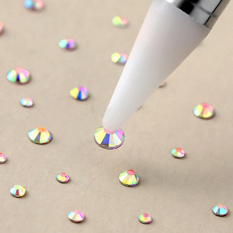 Acrylic Dual Ended Nail Dotting Pen Crystal Beads Handle Rhinestone Studs Picker Wax Pencil Gel UV Brush Manicure Nail Art Tools 5