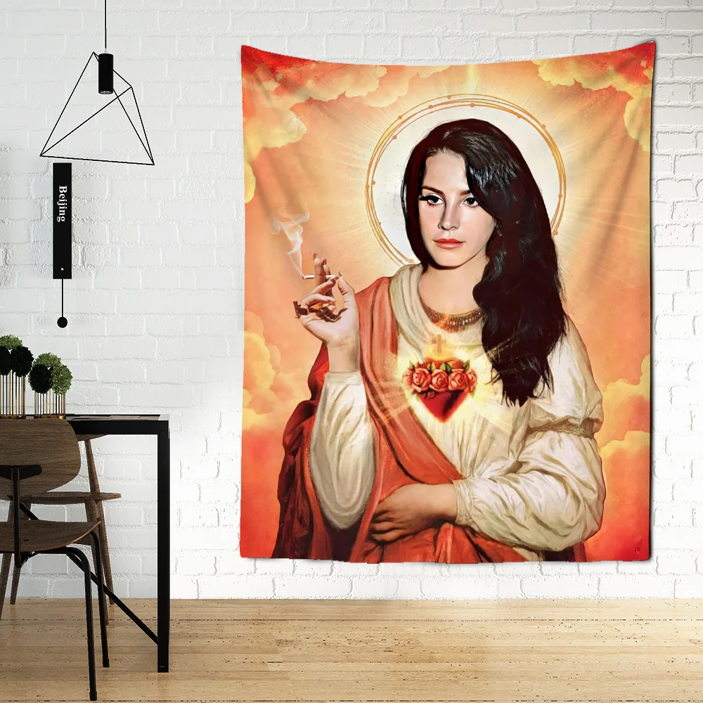 Tapestry Decor Snoop Dogg Tapestry Rapper Jesus Tapestry Wall Hanging Mystical Psychedelic Boho Aesthetic Room Hippie Bedroom Background Decor