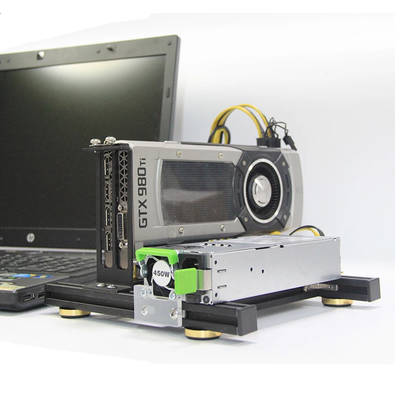 Portátil Placa Gráfica Externa Doca Mini Pcie para Pciex16 Riser Cartão Conjunto Suporte Mais Placa de Riser Mais Cabo de Alimentação Gpu Mais Fonte de Alimentação - Imagem 2