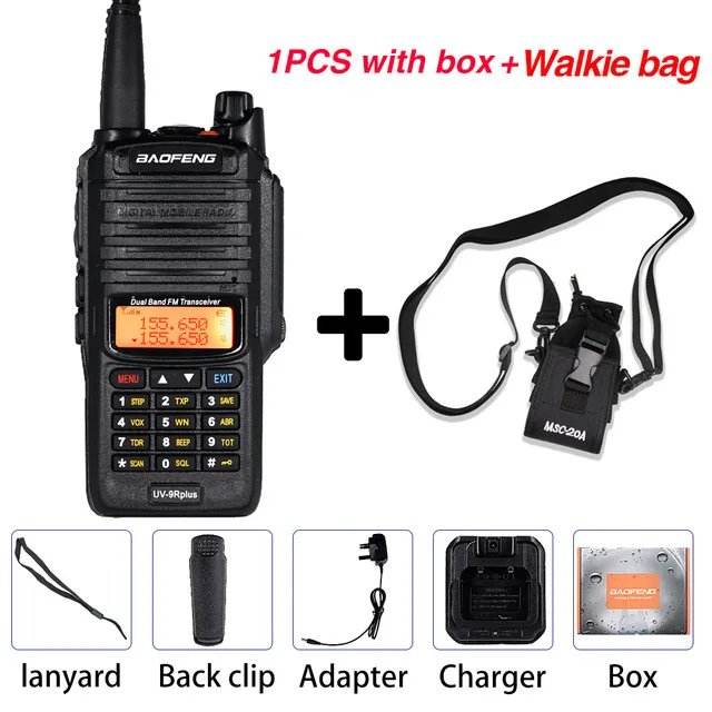 2022 Baofeng UV-9R Plus Waterproof IP68 Walkie Talkie High Power CB Ham 10 KM Long Range Upgrade of UV-9R Plus Two Way Radio walkie talkie range Walkie Talkie