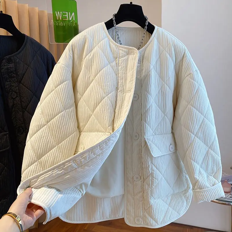 

Women`s Jackets Blazer 2023 New Warm Cotton Coats Cardigans Y2k Retro Overcoats Korean Style Clothes Outerwear Winter Coat Tops