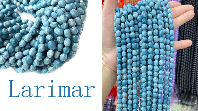 12mm本物のナチュラルブルーラリマージェムストーンクリスタル