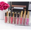 24 Lattices Acrylic Lipstick Organizer Lip Gloss Container Plastic Nail Polish Storage Box Makeup Holder Cosmetics Display Rack 2