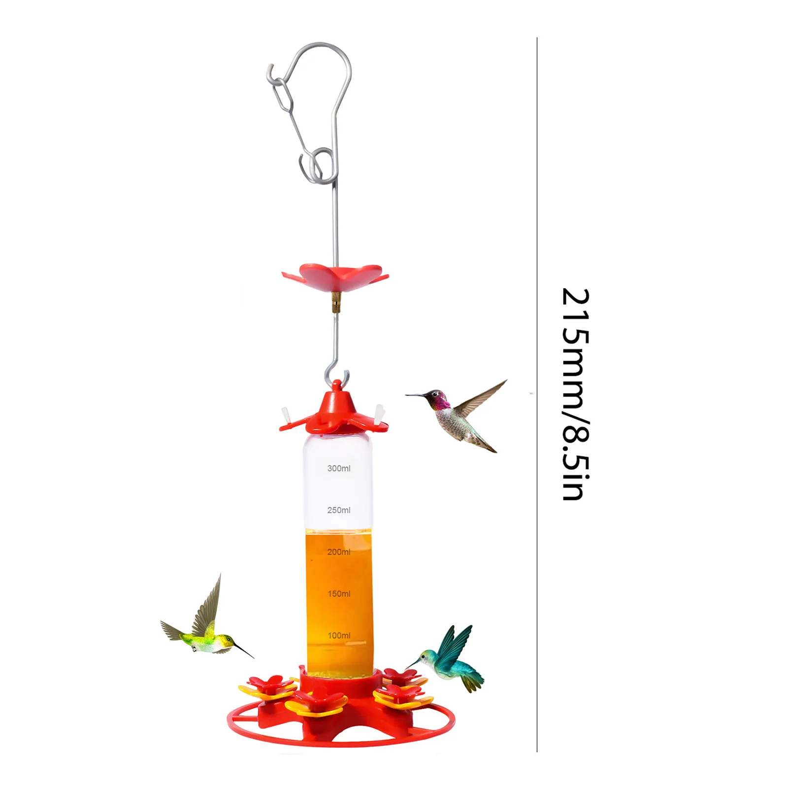 Hummingbird Water Feeder Hanging Honey Water Bird Feeder Anti-ants Leakproof Easy To Clean Outdoor Garden Decoration