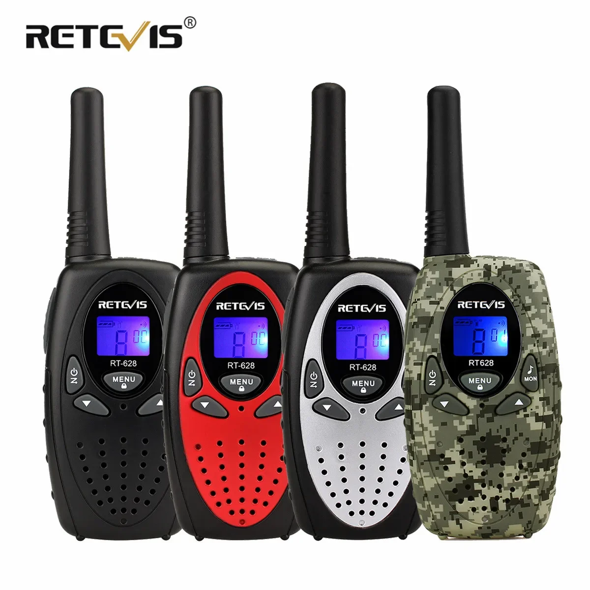 Retevis RT628 Walkie Talkie Children 2pcs PMR446 Kids Walkie-talkie  Birthday Christmas Gift for Boy Girl Toy Radio Communicator