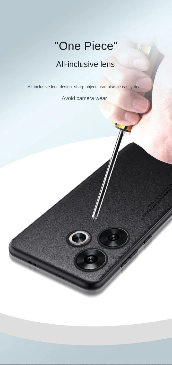Premium Soft Vegan Leather Grain Slim Protective Back Cover Shell