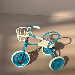 Vintage - Style Miniature Iron Tricycle - Decorative Collectible and Unique Gift (Blue)