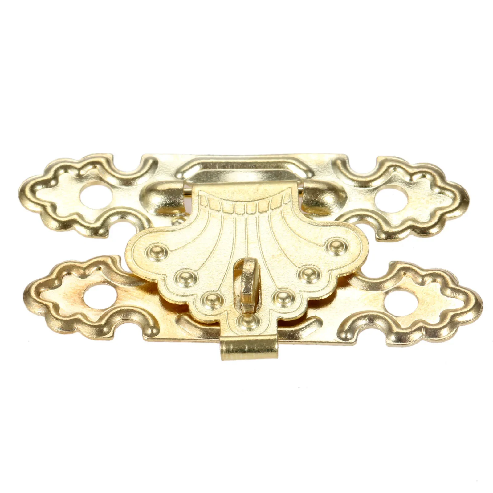 Wooden Case Hasp 10pcs Decorative Jewelry Gift Box Suitcase Hasp Latch Hook Furniture Buckle Clasp Lock 41*24mm furniture hardware jewelry box hasps decorative latches buckle clamp