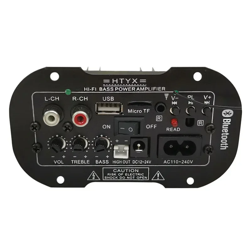 New 30W 220V Amplifier Board Audio Car Bluetooth Amplificador USB Dac FM Radio TF Player Subwoofer DIY Amplifiers for Car Home - 5