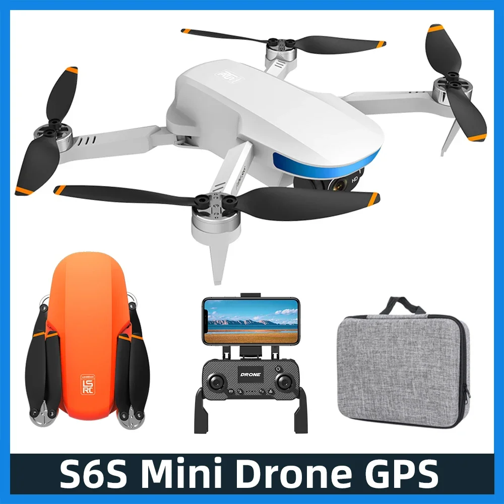 S6S 4K Camera Drone Gps Mini Drone Fpv Profesional 5G Wifi Pieghevole Brushless Motor Quadcopter Rc Aereo Rc Elicottero Dron Toys