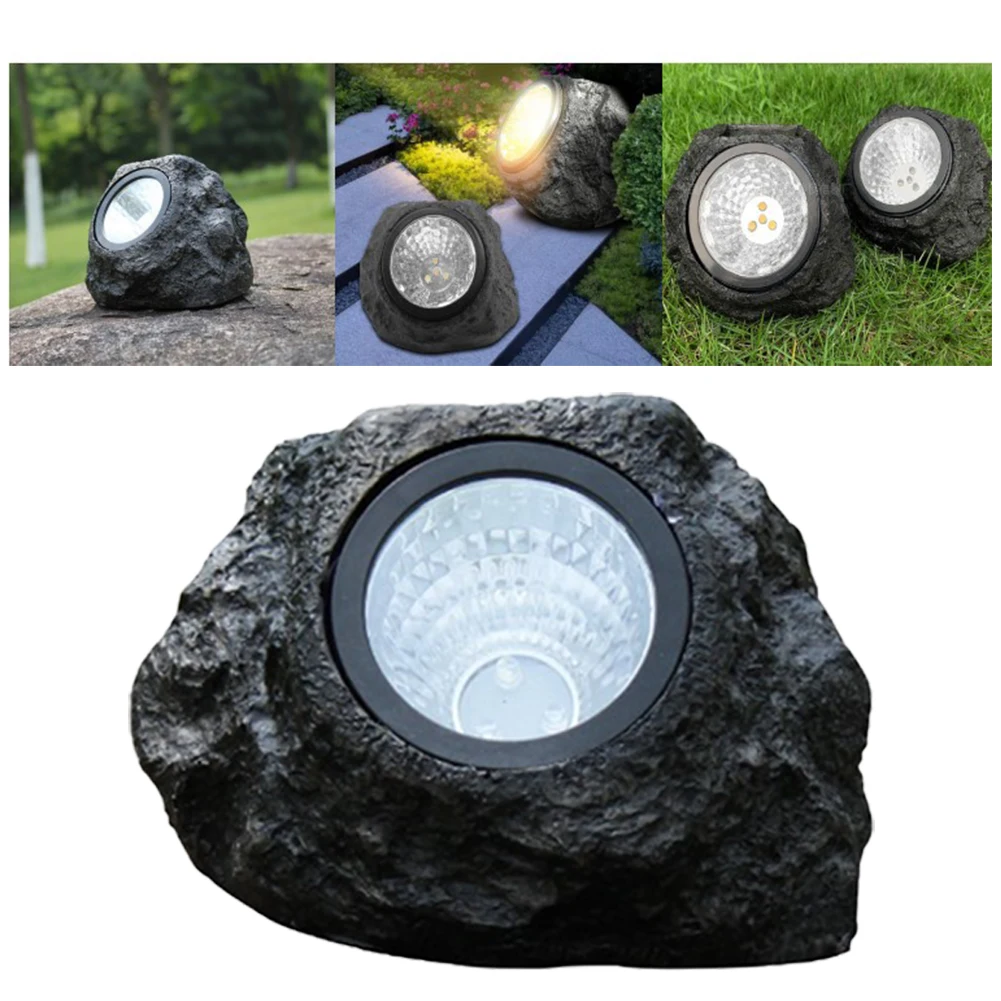 

LED Solar Lamp Light Sensitive Solar Garden Lights Landscape Decoration IP65 Waterproof Simulation Stone Lawn Lamps