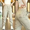 Men's Summer Ice Silk Thin Casual Pants Loose Fit Sports Long Trousers for Construction Workers to Wear While Working