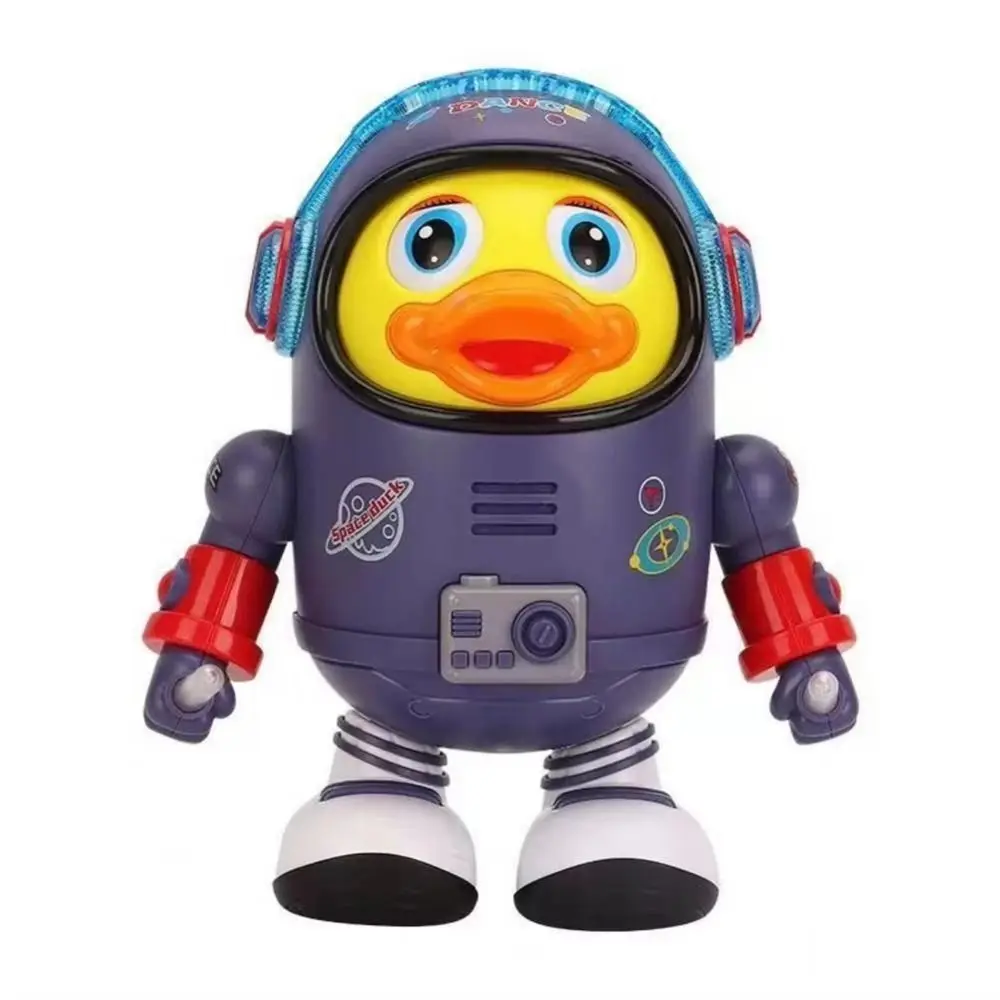 플라스틱 춤추는 우주비행사 오리 인터랙티브 사운드 및 라이트 전기 댄스 우주 오리 스윙 댄스 장식품