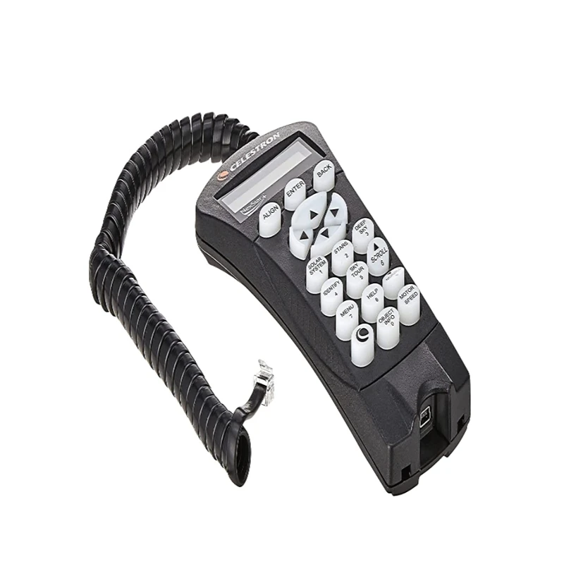 Celestron 93992 Nexstar Hand Control, Compatibile Con Tutti I Telescopi Nexstar (Eq) Montati Equatorialmente, Neri