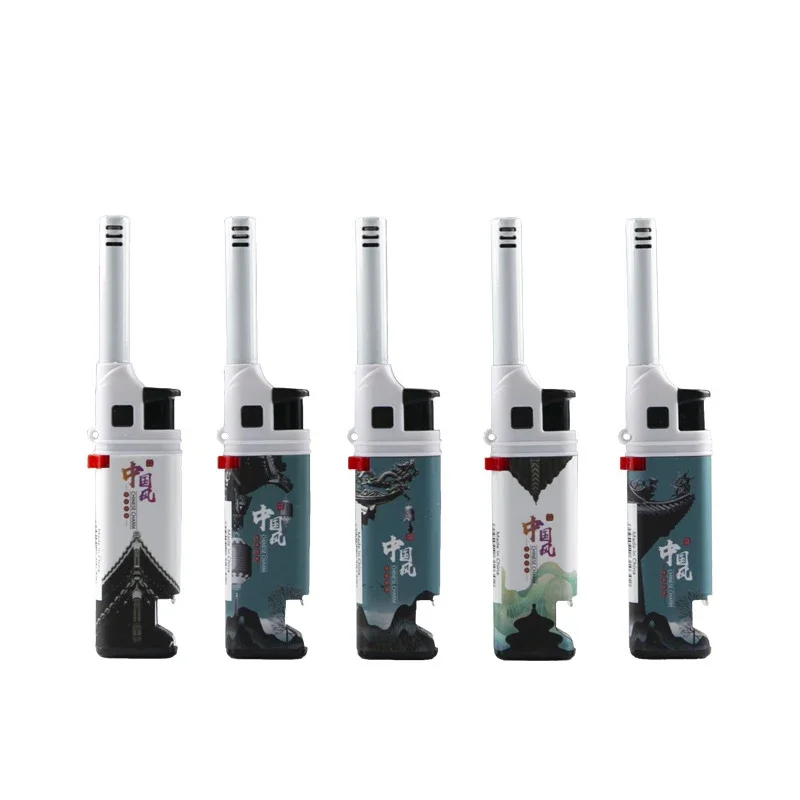 Gas Lighter Windproof Inflatable Welding Spray Gun Torch Turbo Lighter Kitchen Outdoor Barbecue Gas Stove Coal Igniter