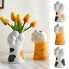 Cat Paw Vase Artificial cute Cat Paw Ceramic Flower Pot Creative Desktop Ornaments For Playrooms Dining Rooms 1