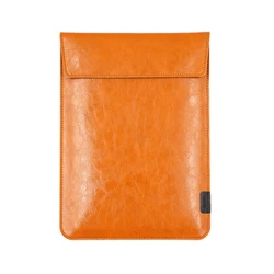 Sleek Ultra-Thin PU Leather Tablet Sleeve and Pouch for iPad 9.7 (Glossy Light Brown)