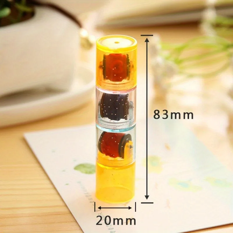 Random Color Colorful Ink Pad Stamp Seal Preschool Funny Learning Cartoon DIY Roller Drawing Diary Tool Ink Pad Gift
