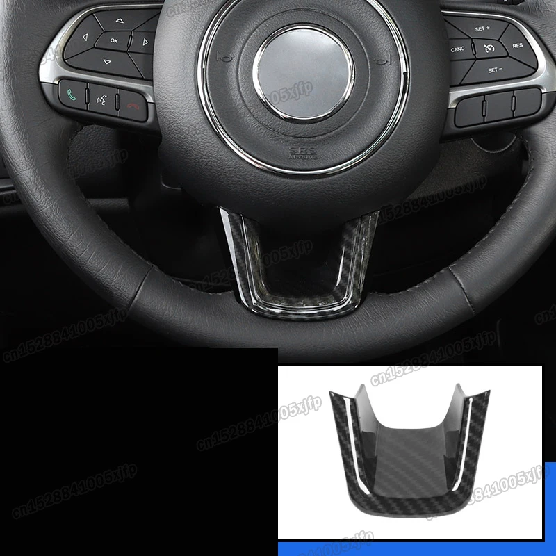 carbon fiber car steering wheel trims for jeep compass MP 552 2018 2019
