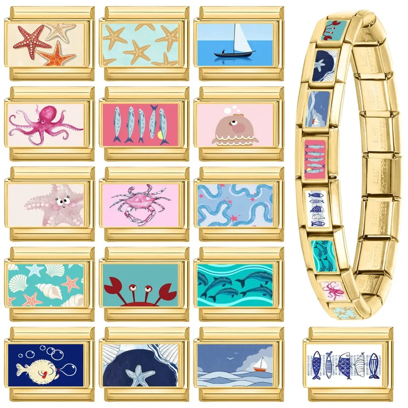 Retro Gold Stainless Steel Bracelet DIY Making