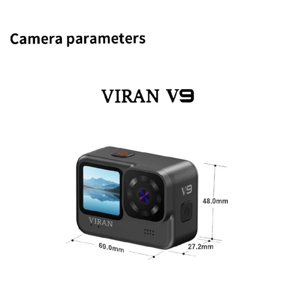 스포츠 카메라 프로 드라이브 레코더 V9 액션 카메라 5K 30fps 4K60FPS WiFi 손떨림 방지 리모컨 화면 방수 기능 탑재